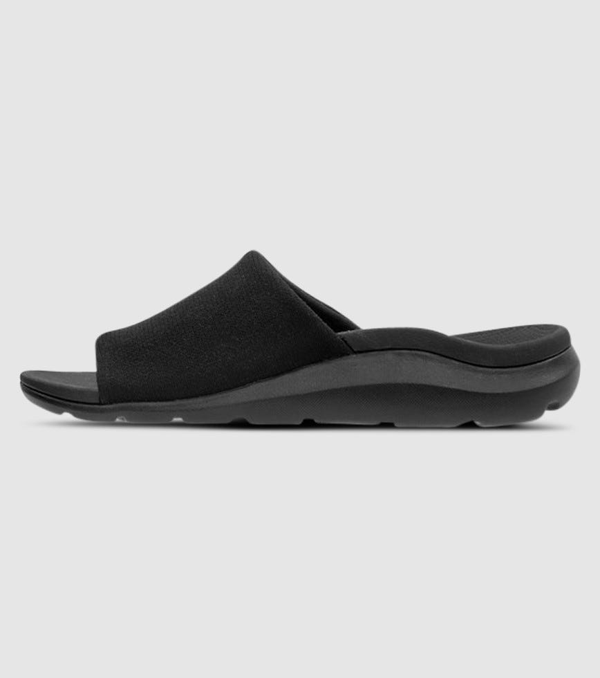 ASCENT GROOVE WOMENS SLIDE BLACK | The Athlete's Foot