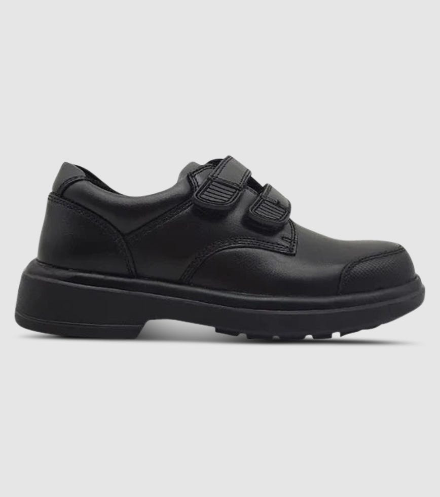 CLARKS DISCOVERY JUNIOR V-STRAP SCHOOL SHOES