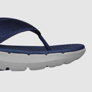 SKECHERS GO WALK 6 SANDAL MENS NAVY GREY The Athlete s Foot