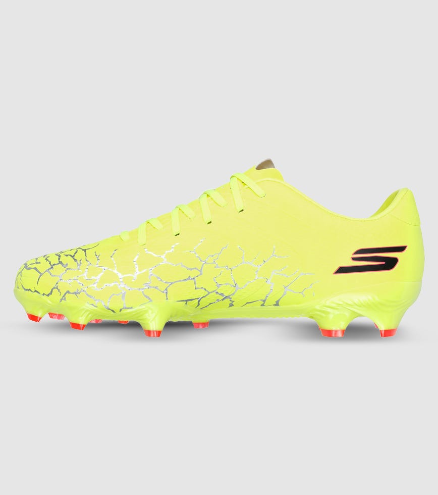 SKECHERS SKX (FG) UNISEX FOOTBALL BOOTS YELLOW BLACK | The  display picture 1