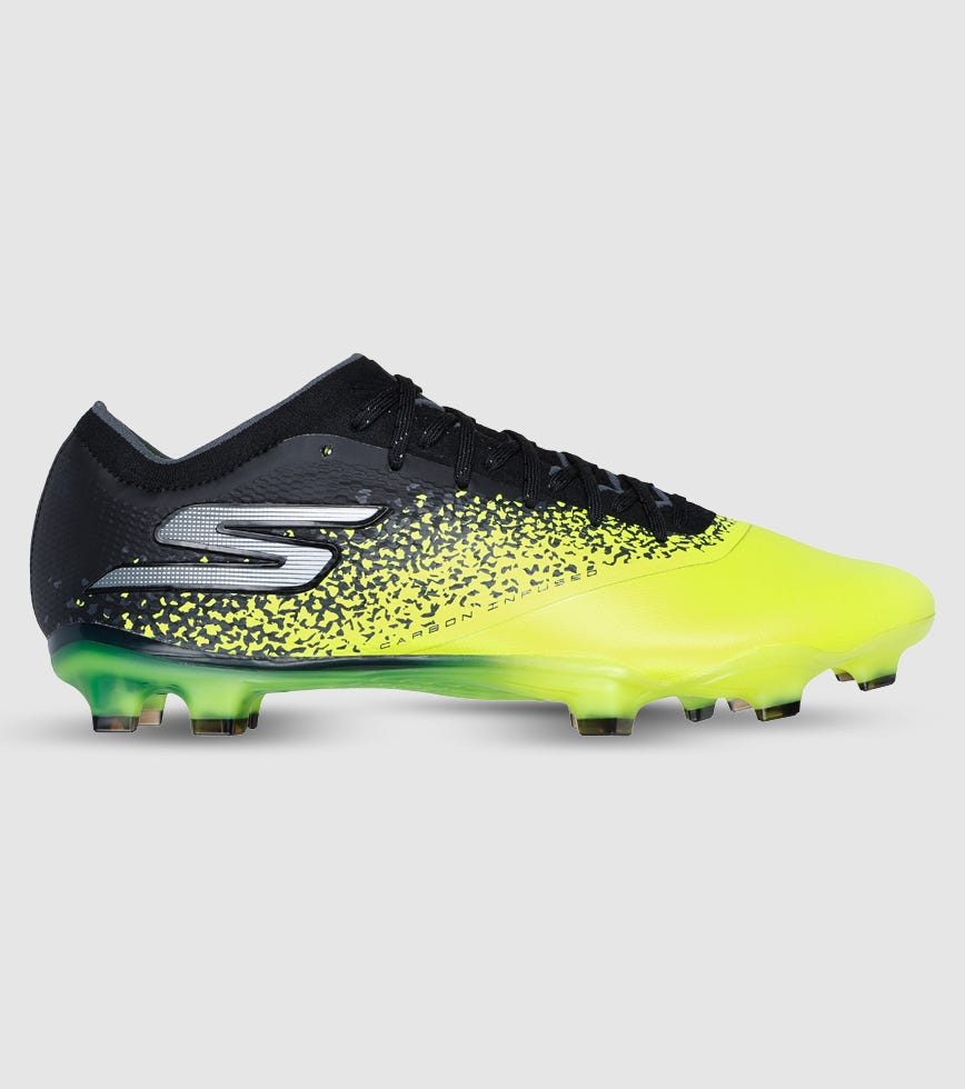 SKECHERS SOCCER RAZOR (FG) UNISEX FOOTBALL BOOTS YELLOW BLACK