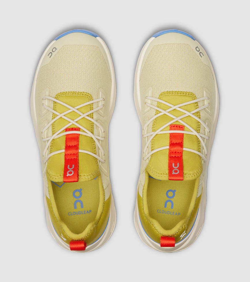 ON CLOUDLEAP KIDS BEIGE KHAKI The Athlete's Foot