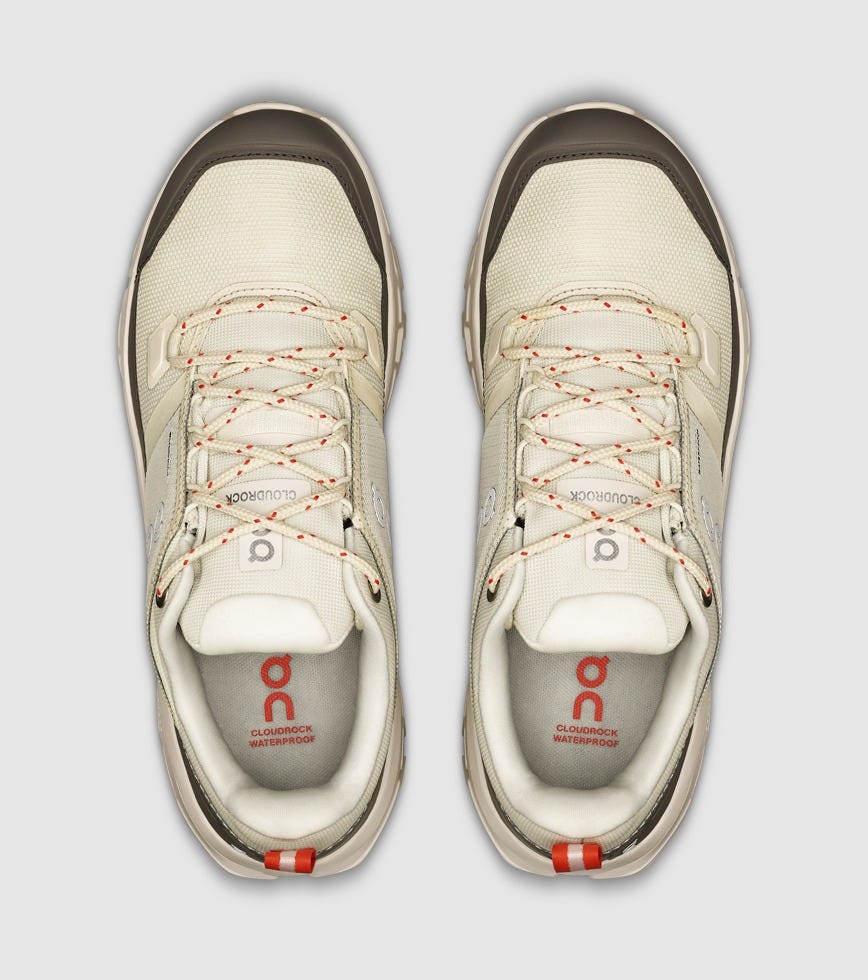 ON CLOUDROCK LOW WATERPROOF WOMENS IVORY IVORY | The Athlete's Foot