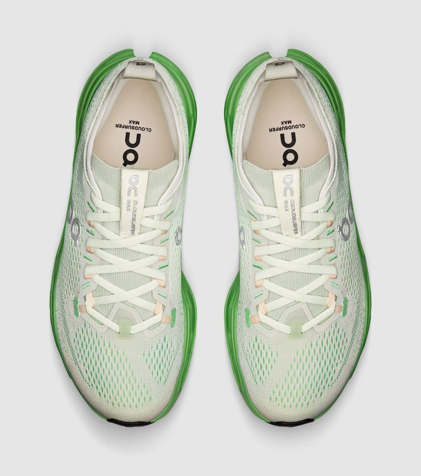 ON CLOUDSURFER MAX WOMENS MINERAL HONEYDEW | The Athlete's Foot