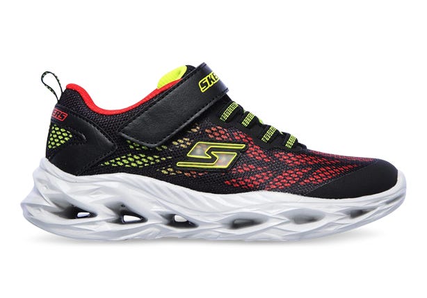 SKECHERS VORTEX-FLASH (TD) KIDS BLACK RED