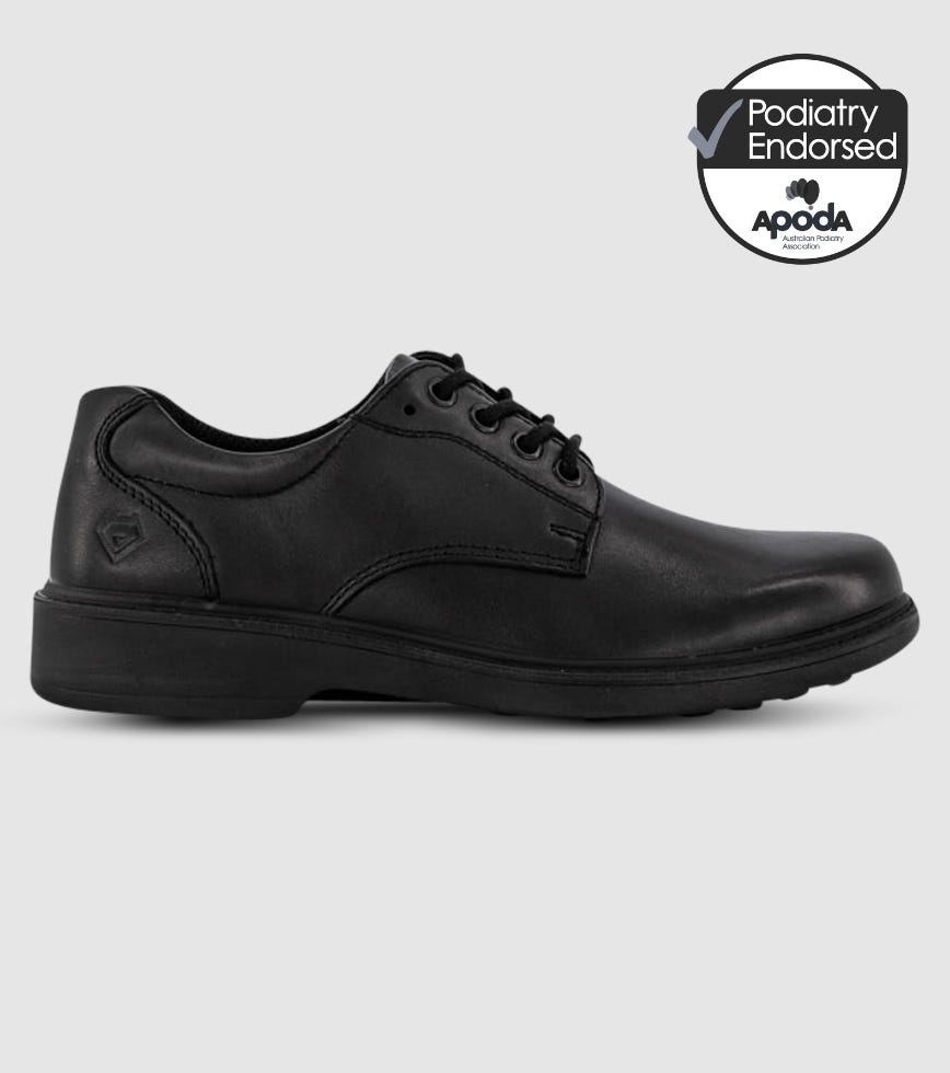 ALPHA RILEY (2E WIDE) JUNIOR BOYS SCHOOL SHOES