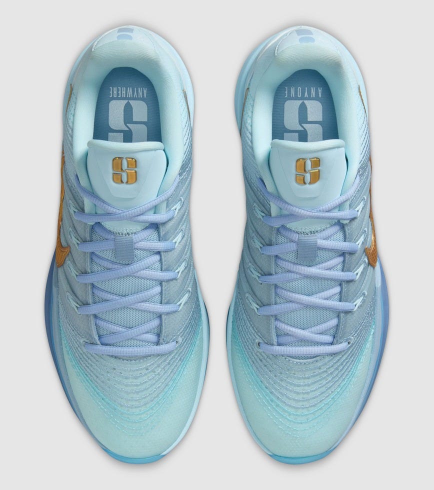 blue and white womens basketball shoes