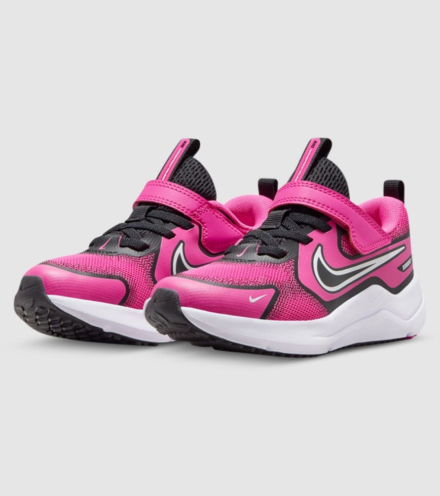 NIKE COSMIC RUNNER (PS) KIDS LASER FUCHSIAWHITE BLACK PINK The