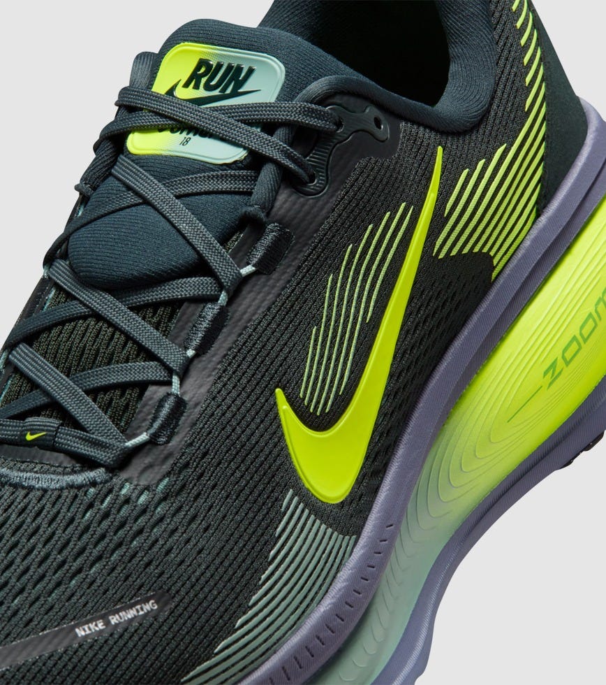 NIKE VOMERO 18 MENS SEAWEED VOLT-CANNON SANDED PURPLE | The