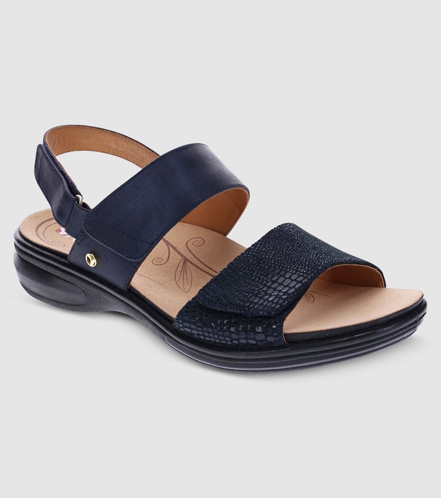 REVERE COMO WOMENS NAVY LIZARD SAPPHIRE | The Athlete's Foot