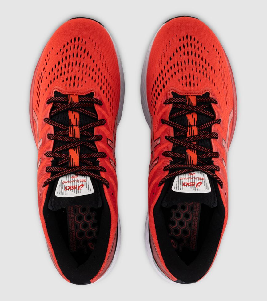 ASICS GEL-KAYANO 28 MENS ELECTRIC RED BLACK | The Athlete's Foot ASICS GEL-KAYANO 28 MENS ELECTRIC RED BLACK | The Athlete's Foot