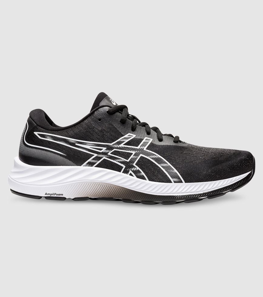 ASICS GEL-EXCITE 9 MENS BLACK WHITE | The Athlete's Foot ASICS GEL-EXCITE 9 MENS BLACK WHITE | The Athlete's Foot