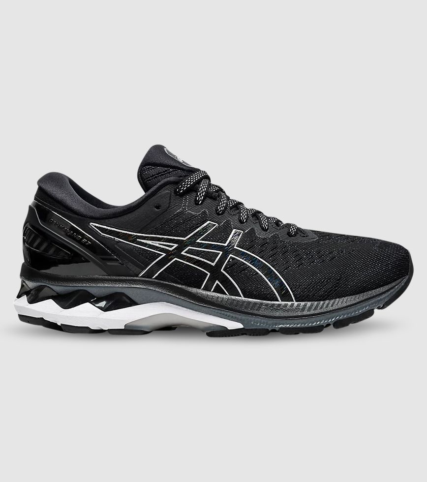 ASICS GEL KAYANO 27 (2A) WOMENS BLACK PURE SILVER | The Athlete's Foot ASICS GEL KAYANO 27 (2A) WOMENS BLACK PURE SILVER | The Athlete's Foot