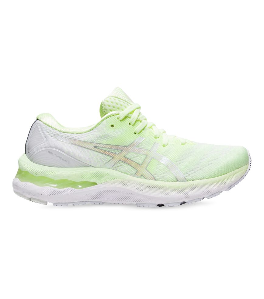 ASICS GEL-NIMBUS 23 WOMENS ILLUMINATE YELLOW PURE SILVER | The Athlete's Foot ASICS GEL-NIMBUS 23 WOMENS ILLUMINATE YELLOW PURE SILVER | The Athlete's Foot