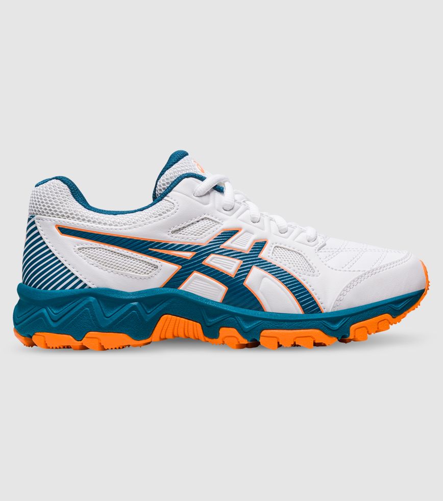 ASICS GEL-TRIGGER 12 TX (GS) KIDS WHITE INK TEAL | The Athlete's Foot ASICS GEL-TRIGGER 12 TX (GS) KIDS WHITE INK TEAL | The Athlete's Foot