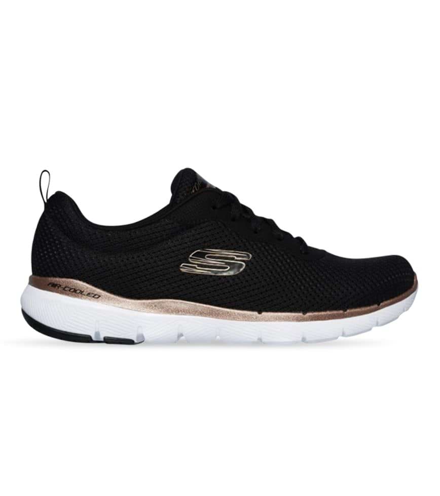 alquiler Estación de policía entusiasta SKECHERS FLEX APPEAL 3.0 FIRST INSIGHT WOMENS BLACK ROSE GOLD | The  Athlete's Foot