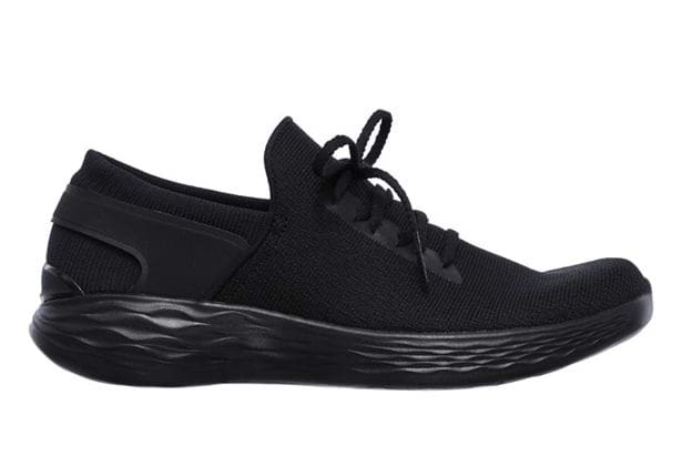 SKECHERS YOU INSPIRE WOMENS BLACK Black Womens Travel Walking Shoes