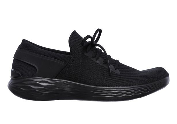 YOU INSPIRE BLACK | Black Womens Walking Shoes