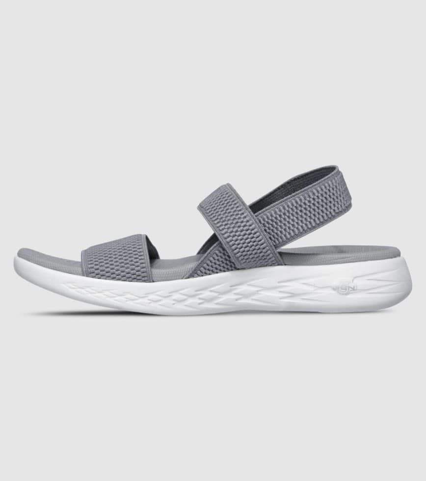 SKECHERS THE GO 600 FLAWLESS WOMENS GREY WHITE | The Athlete's Foot