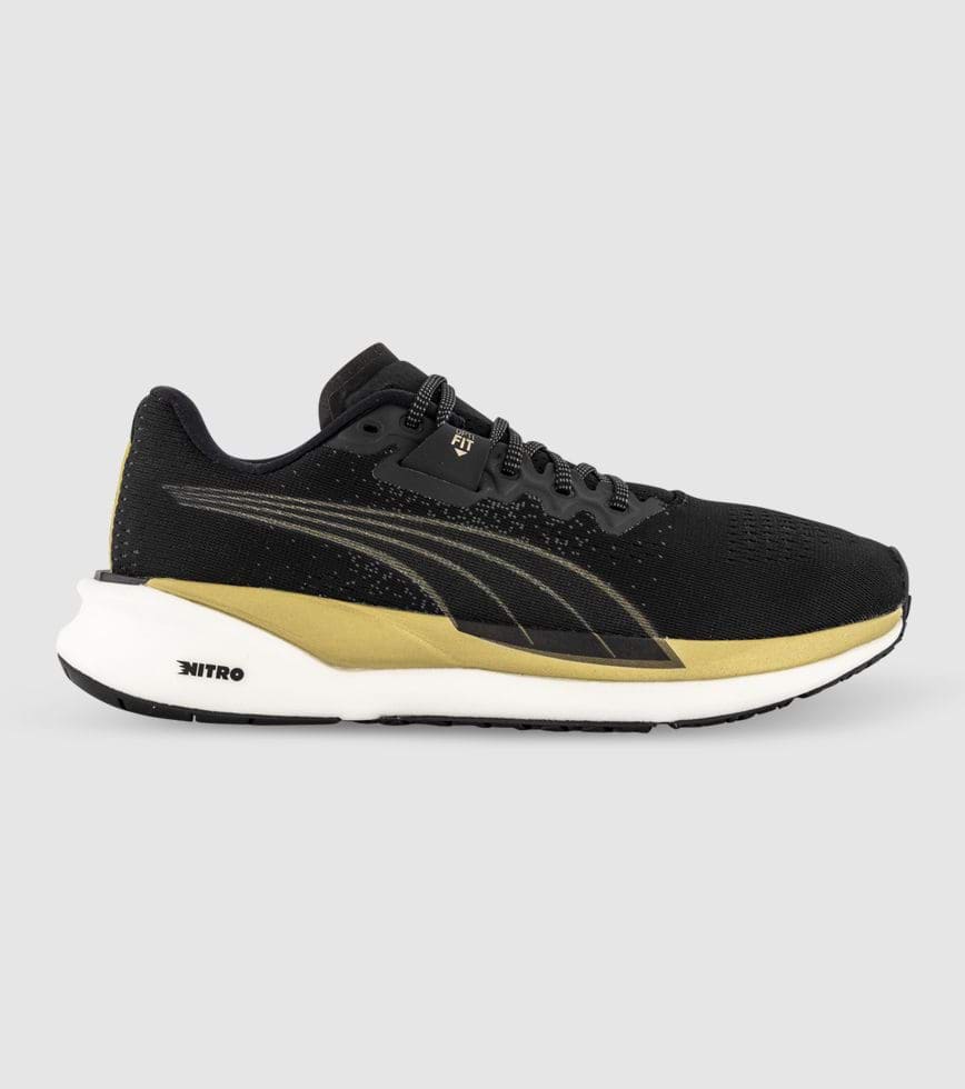 vogel Platteland Harmonie PUMA ETERNITY NITRO WOMENS PUMA BLACK PUMA TEAM GOLD | The Athlete's Foot