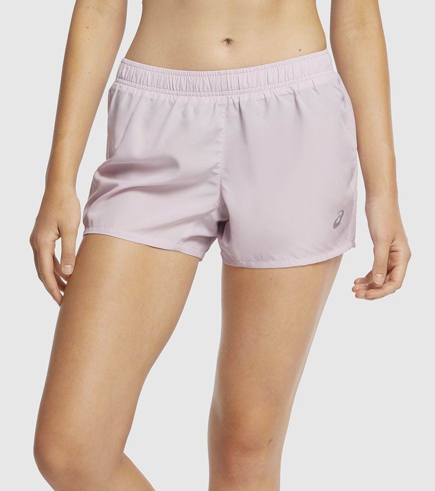 ASICS SILVER 4 INCH SHORT WOMENS BARELY ROSE | The Athlete's Foot
