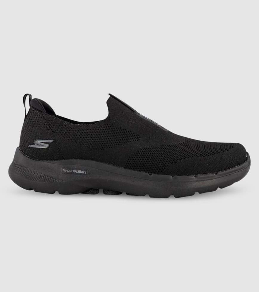 SKECHERS GO WALK MENS BLACK BLACK The Foot