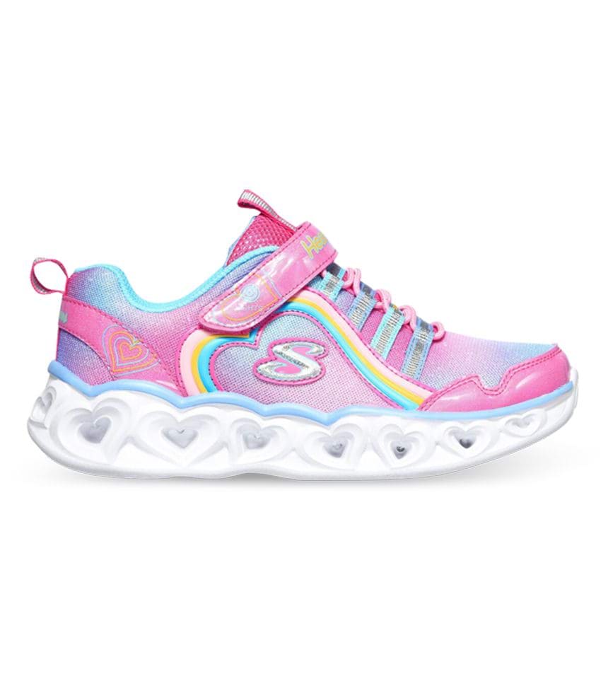 ambition Ældre solnedgang SKECHERS HEART LIGHTS RAINBOW LUX (PS) KIDS PINK MULTI | The Athlete's Foot