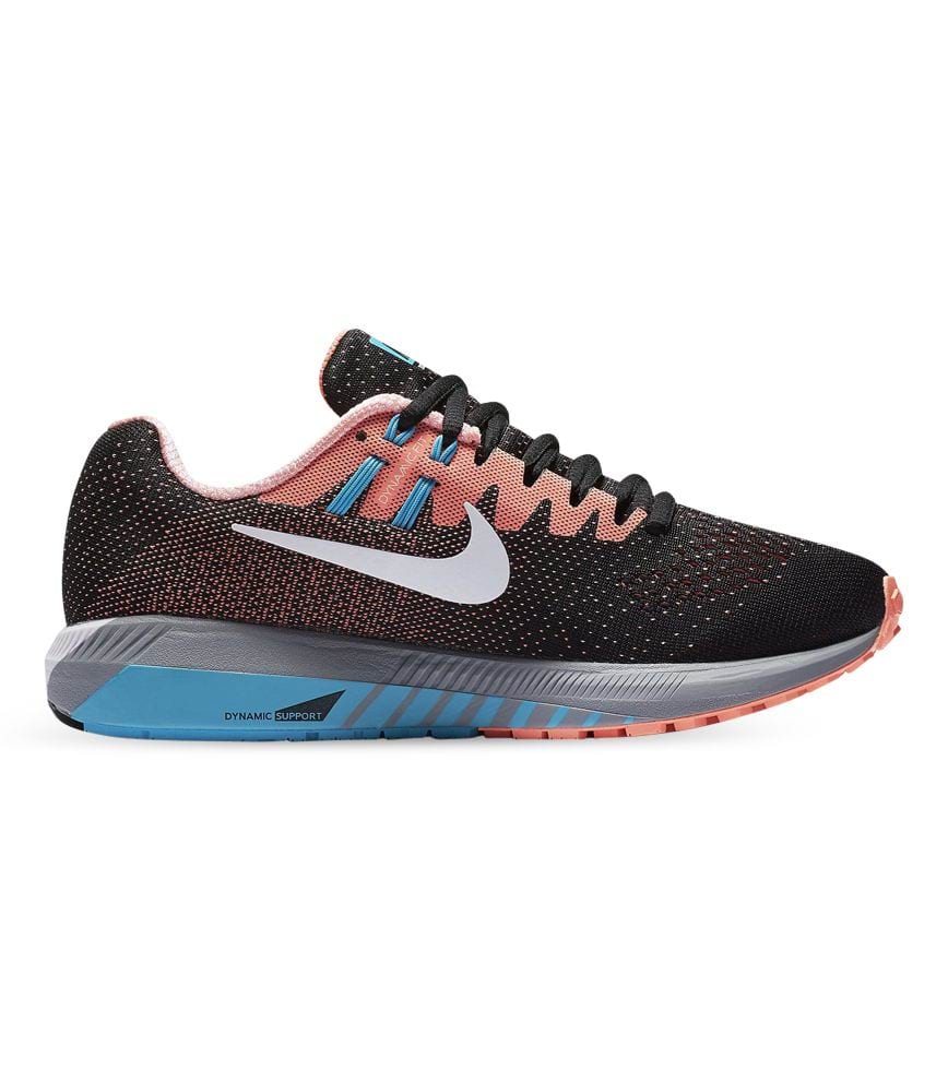 NIKE AIR ZOOM STRUCTURE 20 BLACK LAVA CHLORINE BLUE | The Athlete's Foot