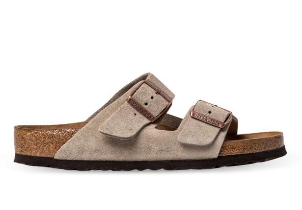 suede birkenstocks taupe