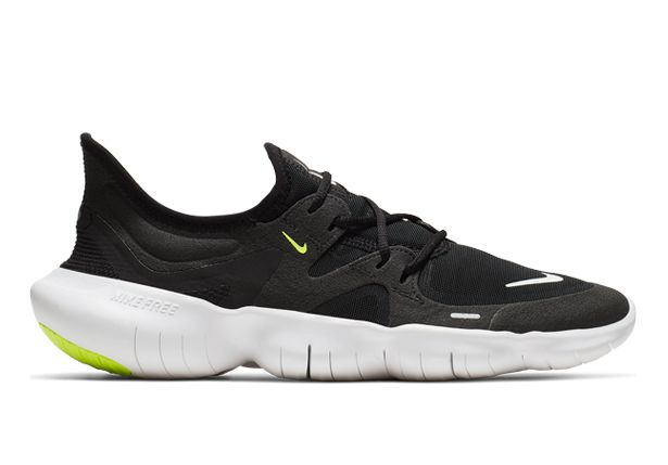NIKE FREE RN 5.0 WOMENS BLACK WHITE-ANTHRACITE-VOLT | Black Womens Lightweight & Natural Motion Shoes