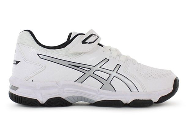 asics black leather school shoes