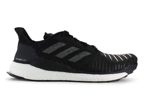 ADIDAS SOLAR BOOST MENS GREY CORE BLACK | Black Mens Cushion Running Shoes