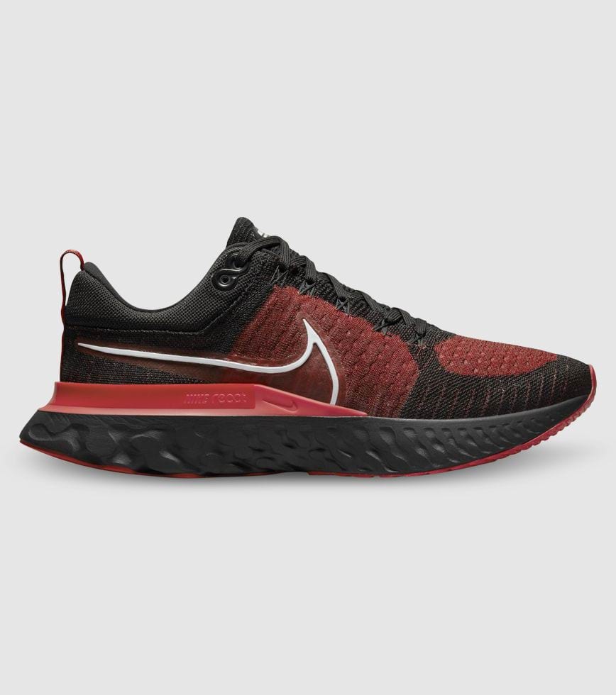 serie antydning bomuld NIKE REACT INFINITY RUN FLYKNIT 2 MENS BLACK WHITE GYM RED | The Athlete's  Foot