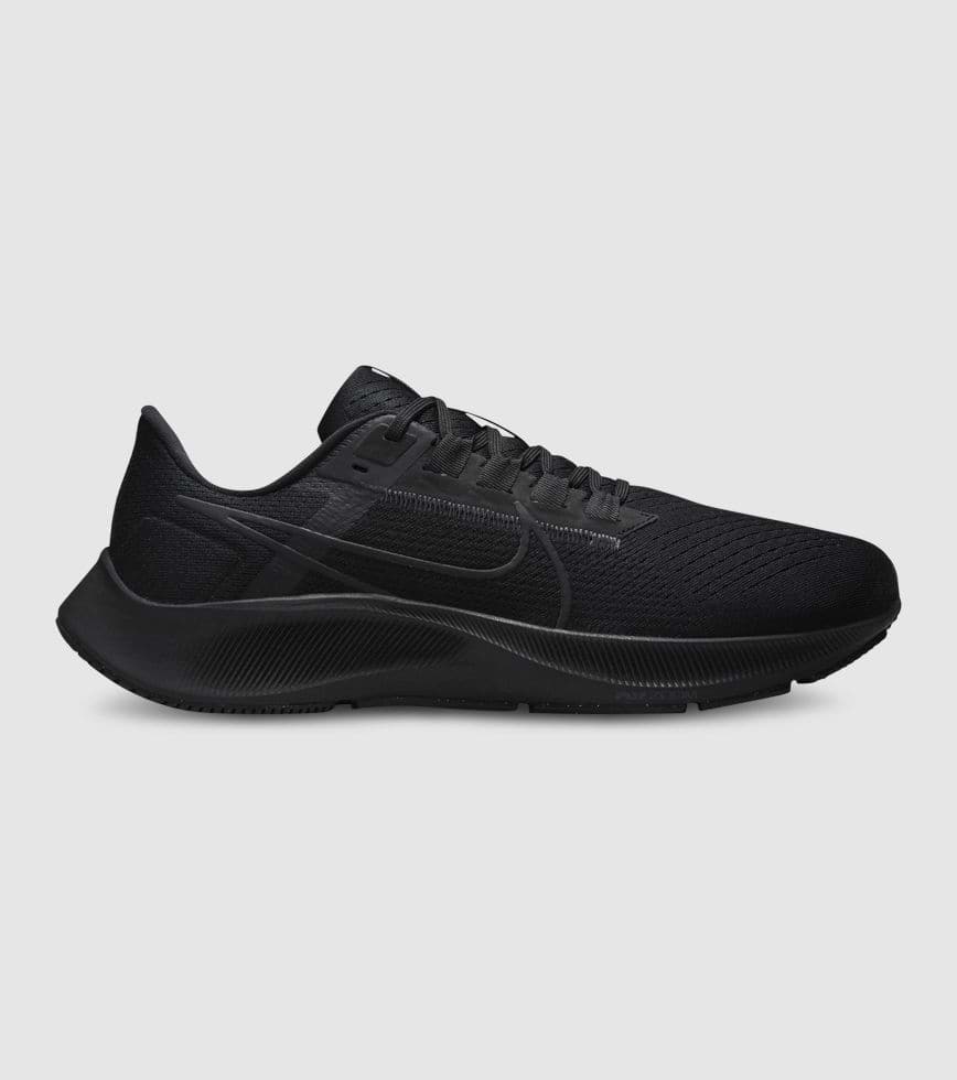 NIKE AIR ZOOM PEGASUS 38 MENS BLACK BLACK ANTHRACITE VOLT | Foot