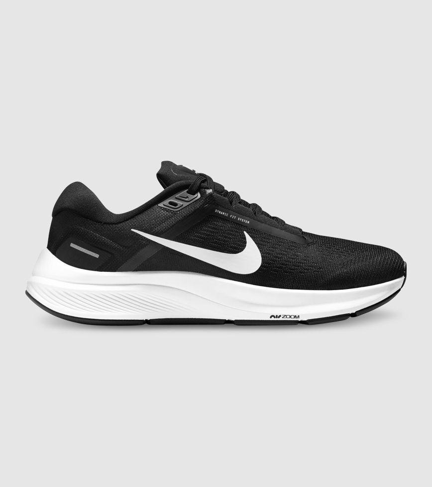 repetir Comercial Pack para poner NIKE AIR ZOOM STRUCTURE 24 WOMENS BLACK WHITE | The Athlete's Foot