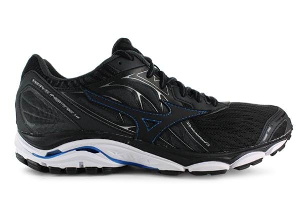 Aardbei Brig component MIZUNO WAVE INSPIRE 14 MENS BLACK DIRECTOIRE BLUE | Black Mens Supportive  Running Shoes