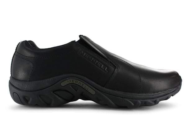 MERRELL JUNGLE MOC MENS BLACK | Black Mens Walking Shoes