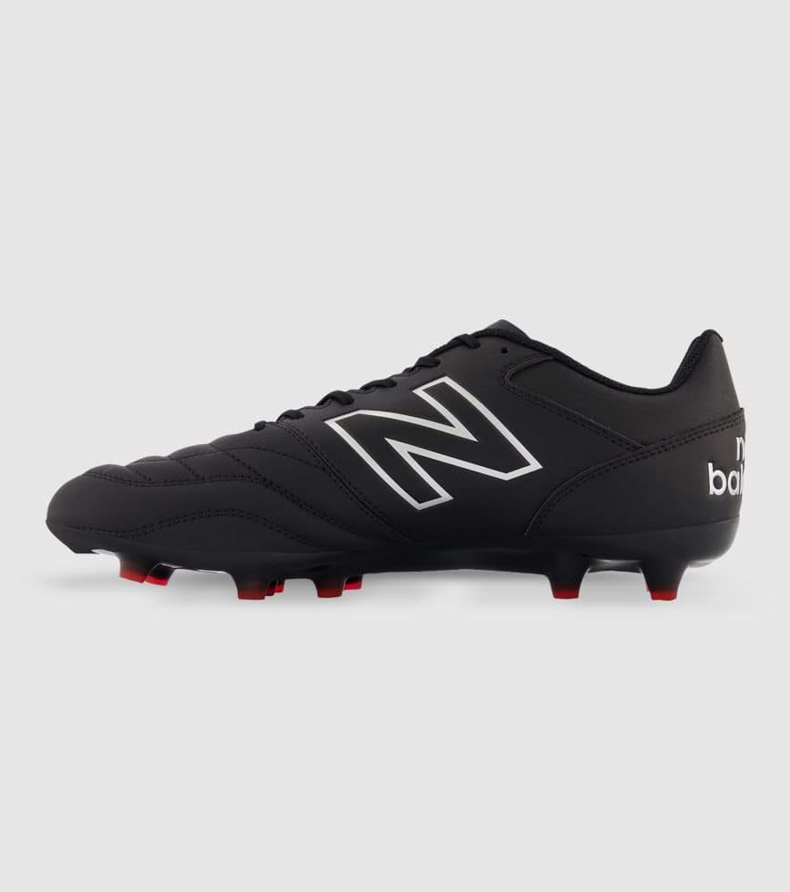 NEW BALANCE 442 V2 ACADEMY FG (2E) MENS BLACK WHITE RED | The Athlete's Foot