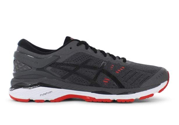 ASICS GEL-KAYANO 24 MENS DARK GREY BLACK | Supportive Running Shoes