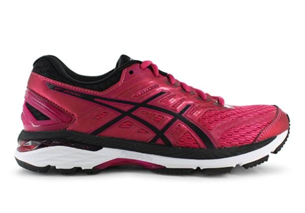 crab Vulcanic capsa  ASICS GT-2000 5 WOMENS COSMO PINK BLACK WHITE | Pink Womens Supportive  Running Shoes