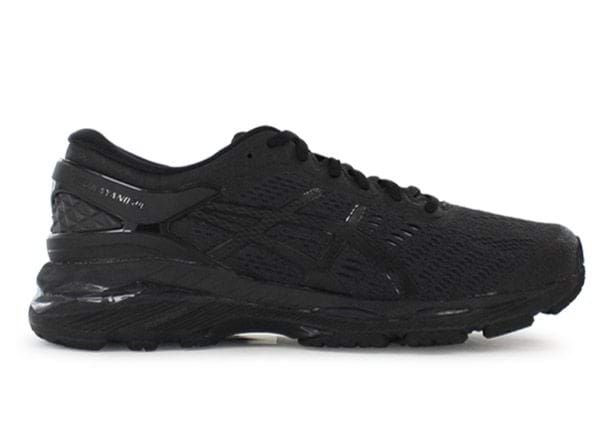 asics gel kayano 24 men's shoes black/black/carbon