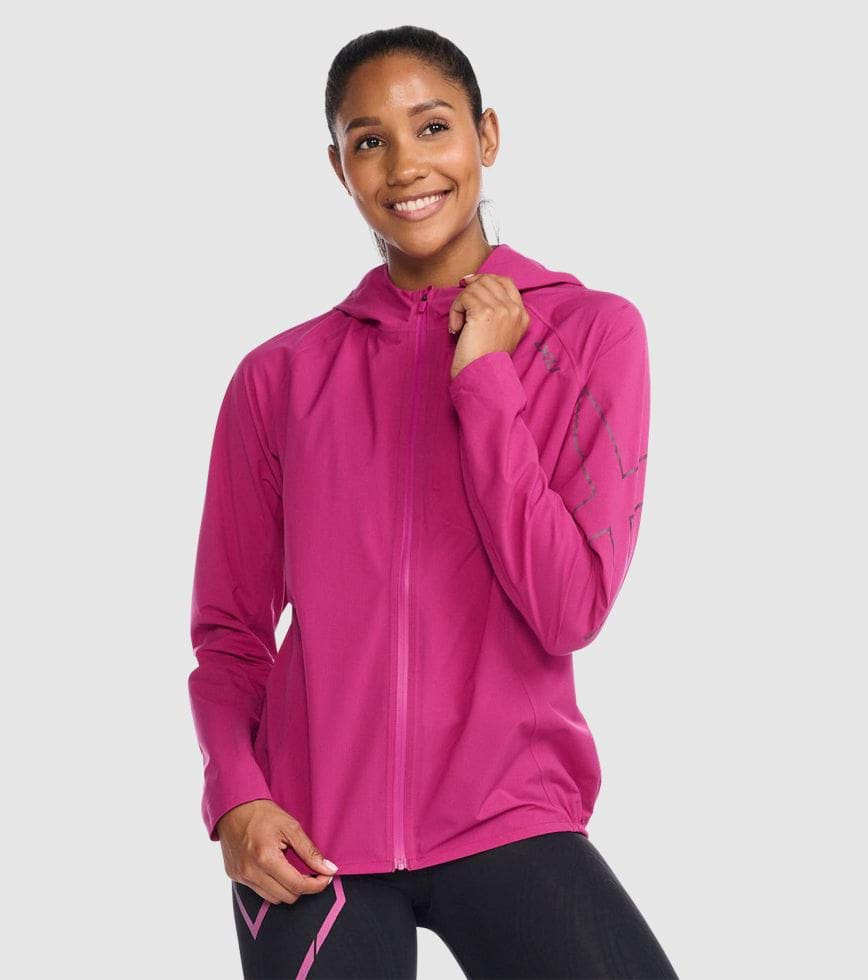 2XU 2XU Womens GHST Running T Shirt Tee Top Pink Sports Breathable Reflective 