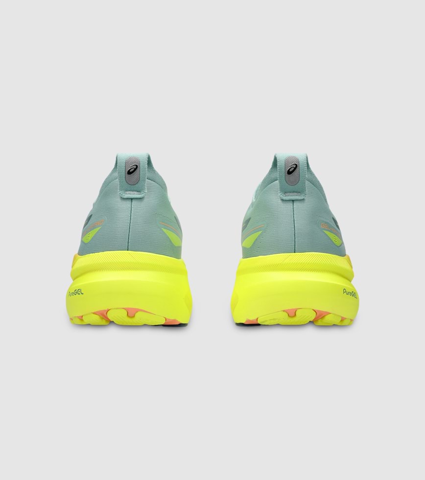 ASICS GEL KAYANO 31 CELEBRATION OF SPORT MENS LIGHT CELADON SAFETY YELLOW The Athlete s Foot