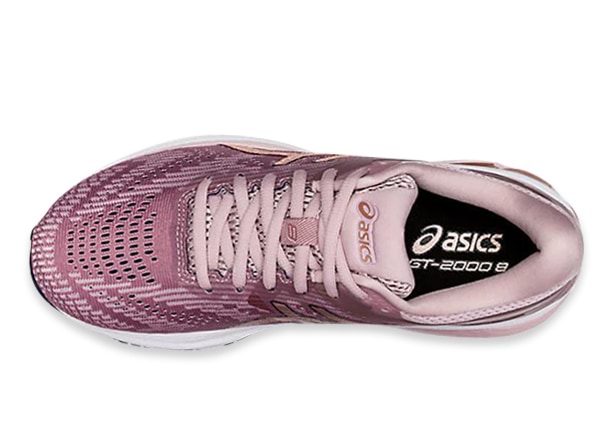 ASICS GT 2000 8 D WOMENS WATERSHED ROSE GOLD Blue Womens Supportive Running Shoes