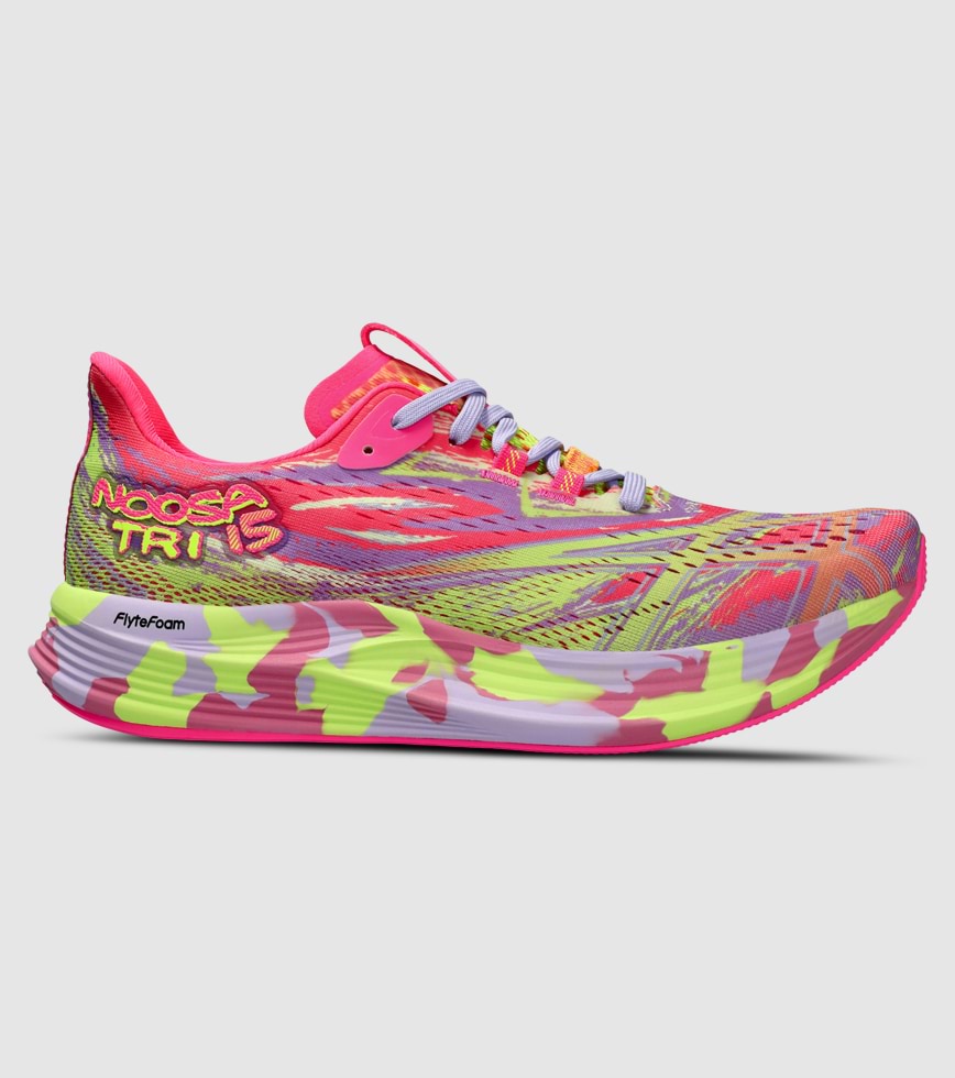 ASICS NOOSA TRI 15 WOMENS HOT PINK SAFETY YELLOW The Athlete s Foot