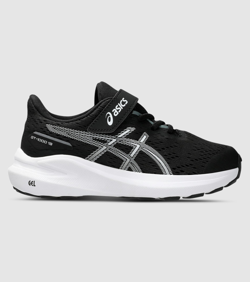 ASICS GT 1000 13 PS KIDS BLACK WHITE The Athlete s Foot