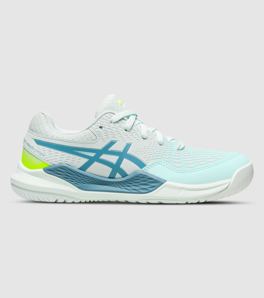 ASICS GEL RESOLUTION 9 GS KIDS SOOTHING SEA GRIS BLUE The Athlete s Foot