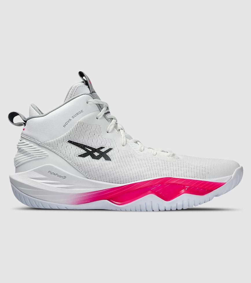 ASICS NOVA SURGE 2 MENS BASKETBALL SHOES WHITE CARRIER GREY The Athlete s Foot
