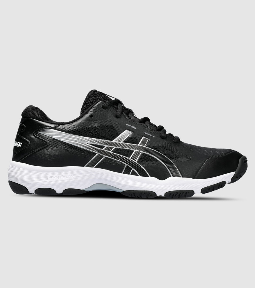 ASICS GEL NETBURNER ACADEMY 9 WOMENS NETBALL SHOES BLACK WHITE The Athlete s Foot