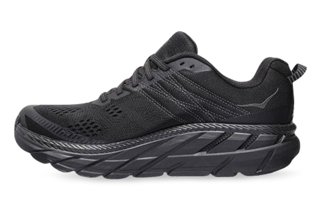 HOKA CLIFTON 6 WOMENS BLACK BLACK The Athlete s Foot